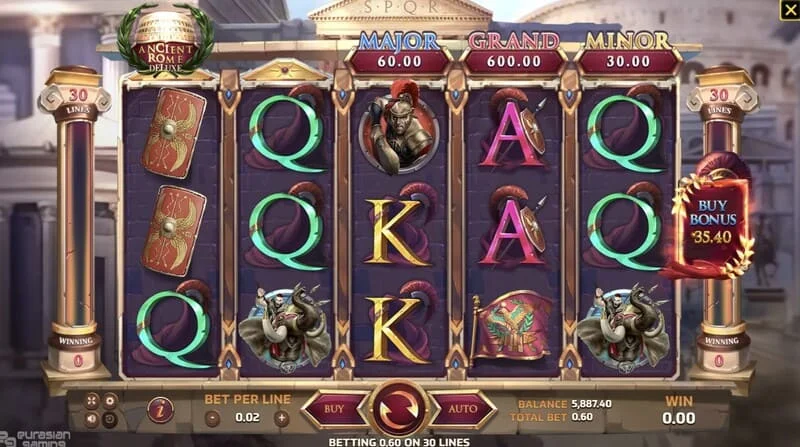 Ancient Rome Deluxe AI - igranje sa dobitnom linijom
